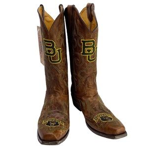 GAMEDAY BOOTS Baylor University Bears NEW Embroidered Cowboy Boots Size 11